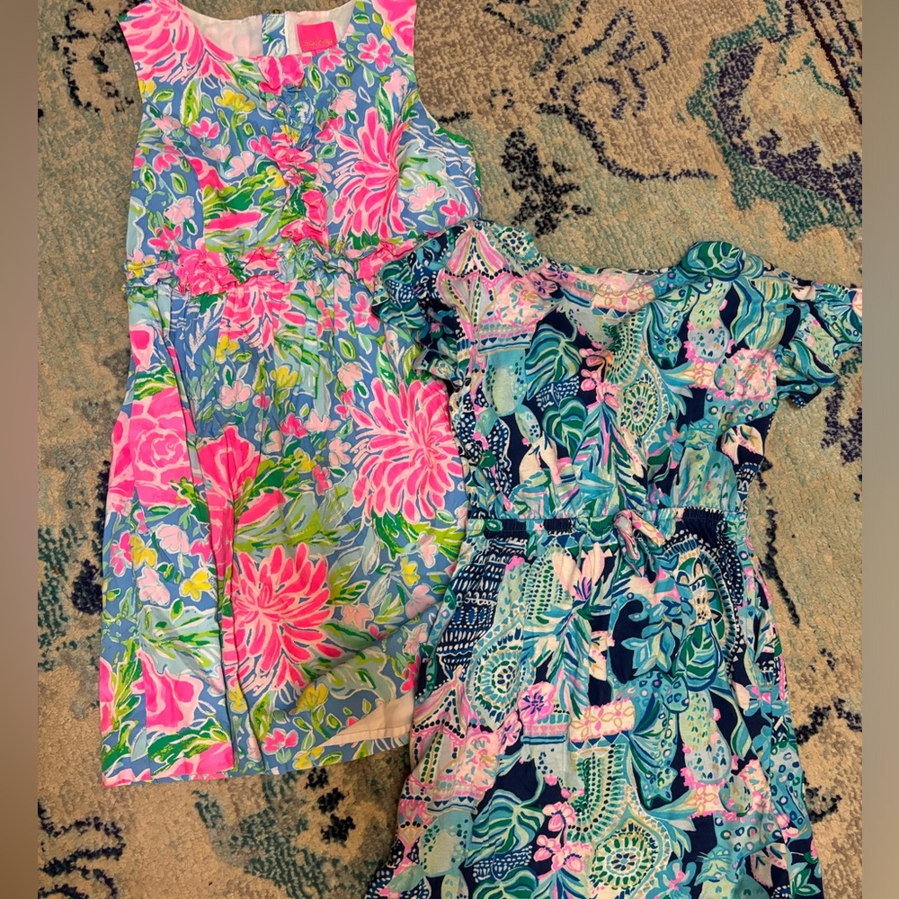Lilly Pulitzer Kids Girls Youth Dress Size Large 12/14 Floral